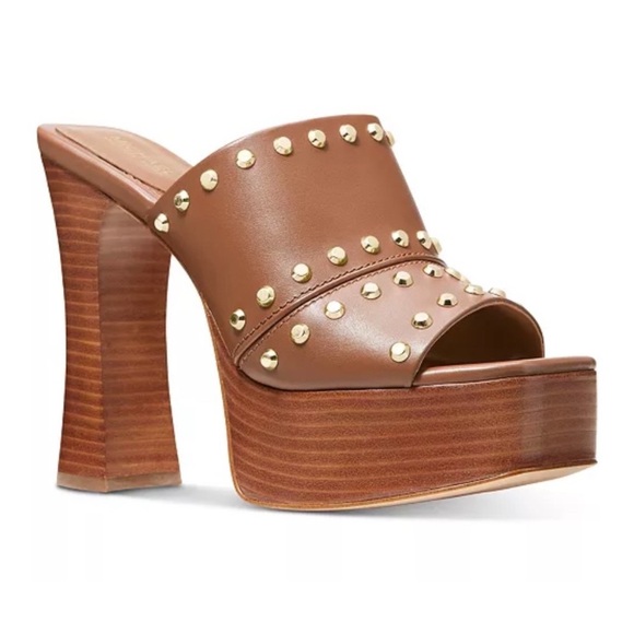 Michael Kors Shoes - 🔥 NWT 🔥 Michael Kors Jagger Platform Mule, Luggage, Size 9